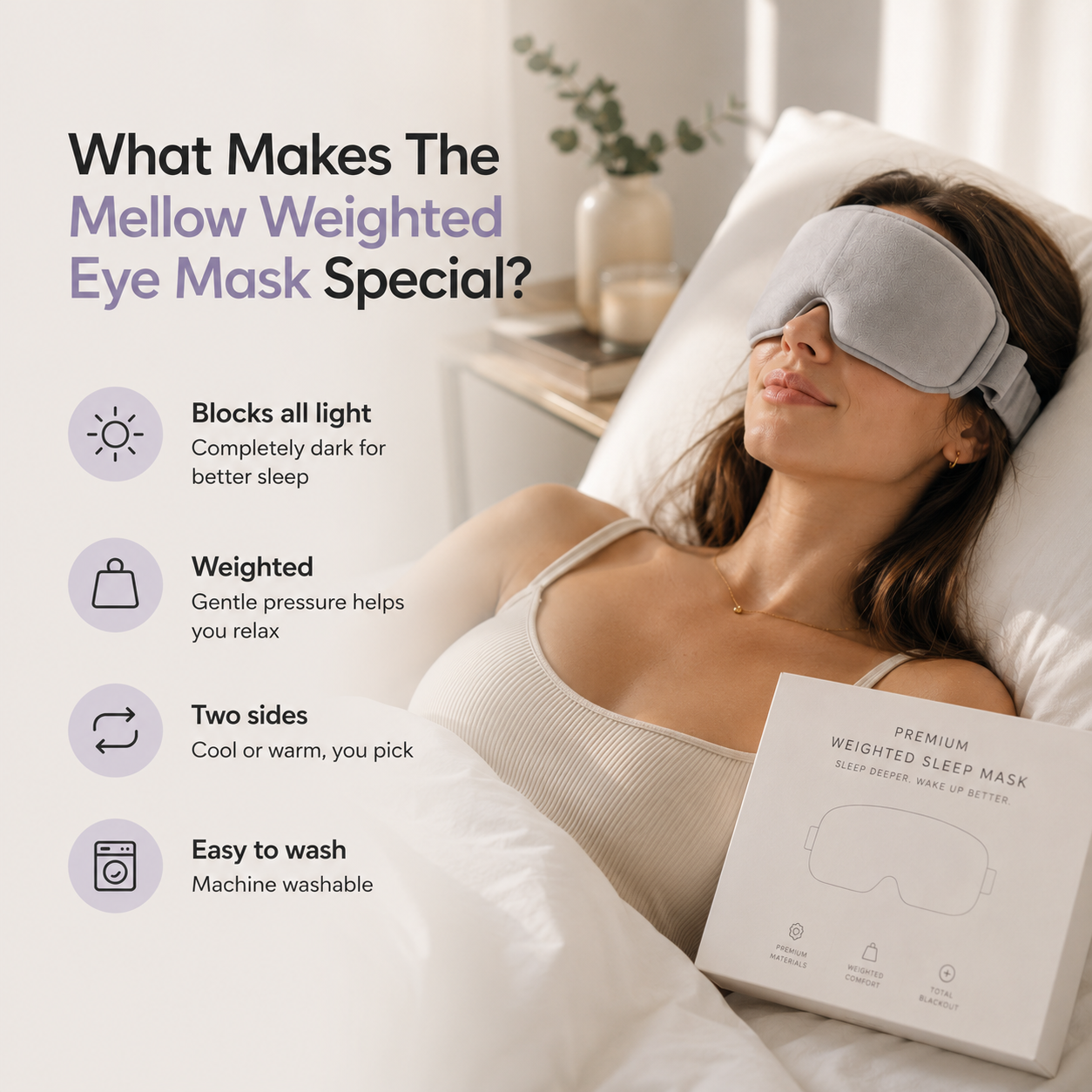Premium Weighted Sleep Mask